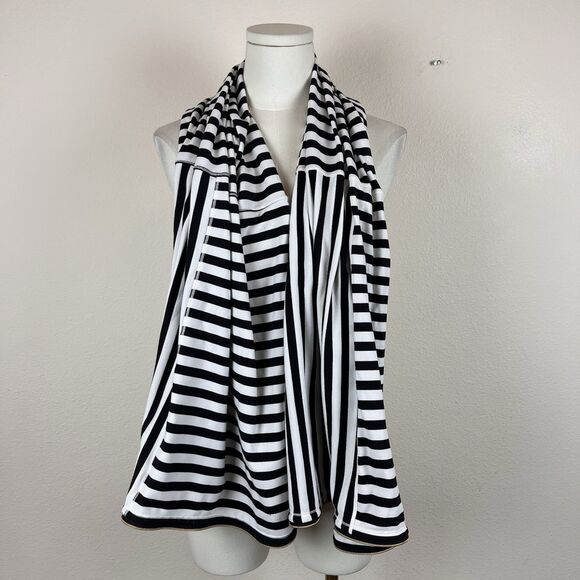 Lululemon Vinyasa Scarf Womens One Size Stripes Shawl Wrap Convertible Infinity - Picture 10 of 10